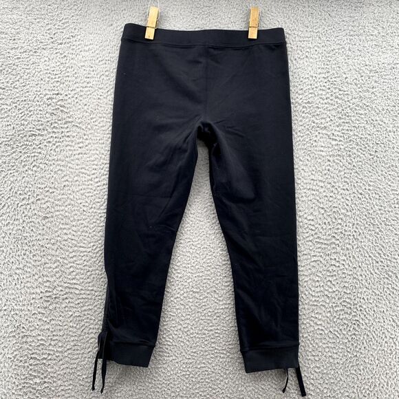 Lululemon Leggings Women's 10 Black Drawstring Capri Athleisure Yoga Y2k‎ Pants - Picture 11 of 12